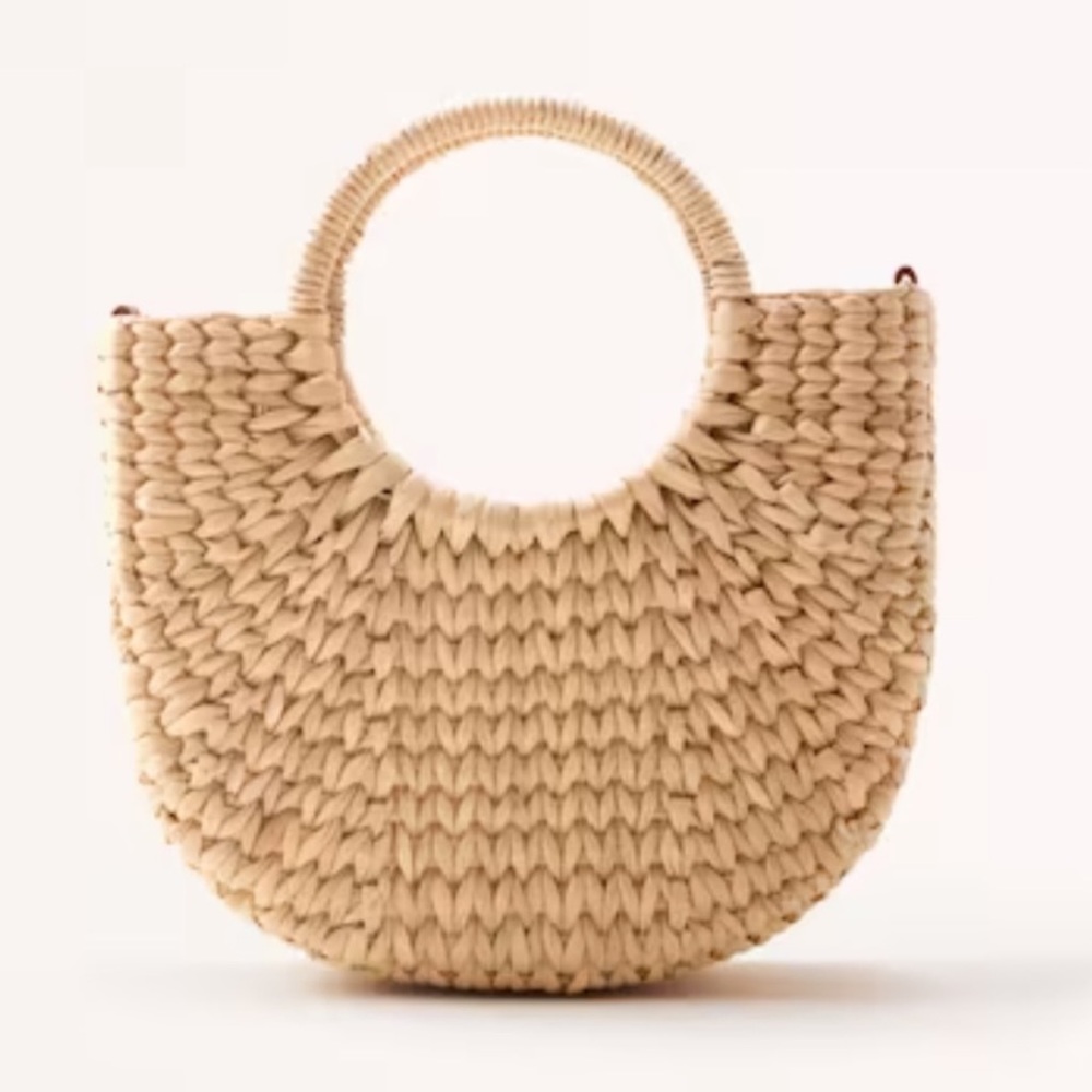 Abercrombie & Fitch - Structured Straw basket bag